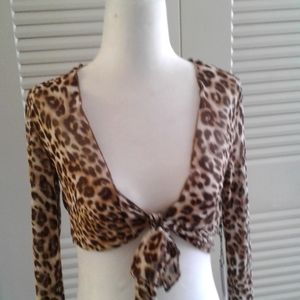 NWT Sexy Cheetah Print Top